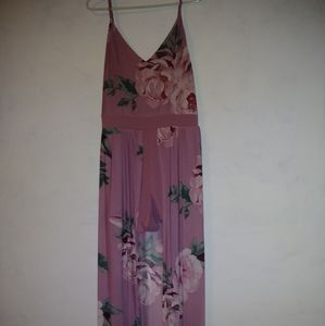 Pink Floral Romper / Jumper